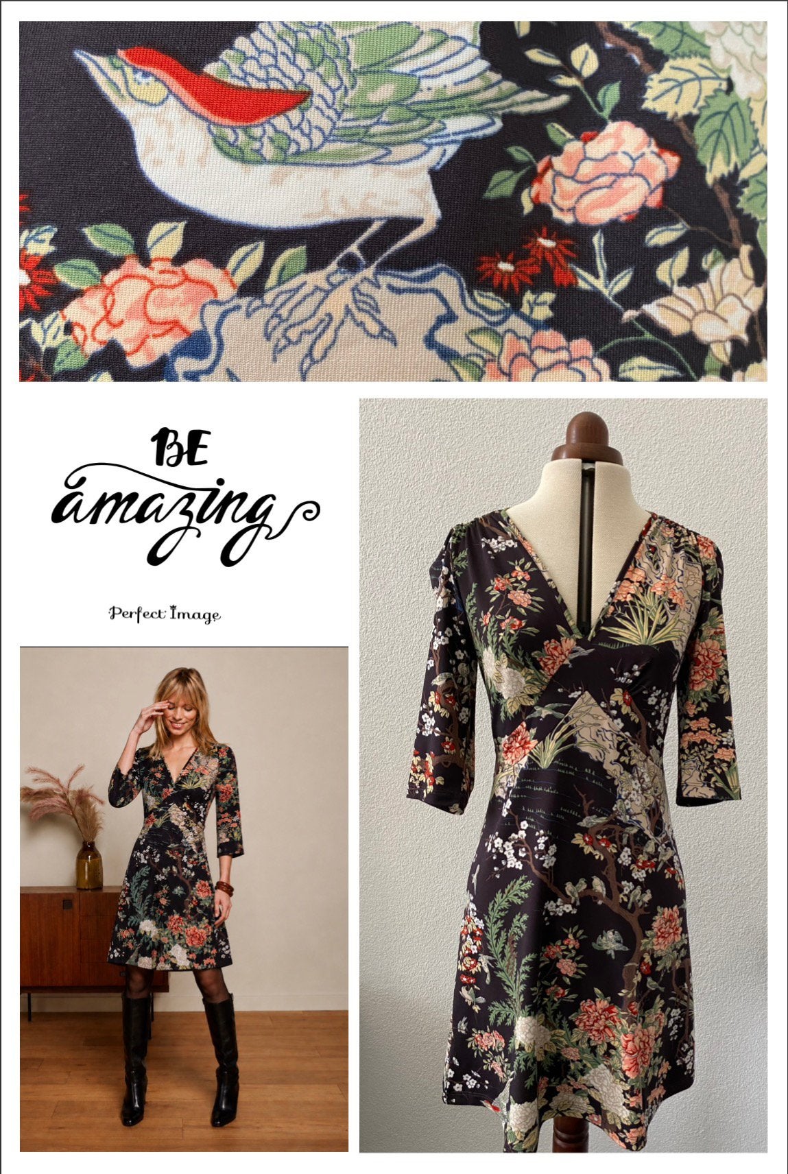 King Louie retro 70s bloemen jurk-M🌺nieuwstaat, Maat 38/40 (M), Overige kleuren, Ophalen of Verzenden, Zo goed als nieuw