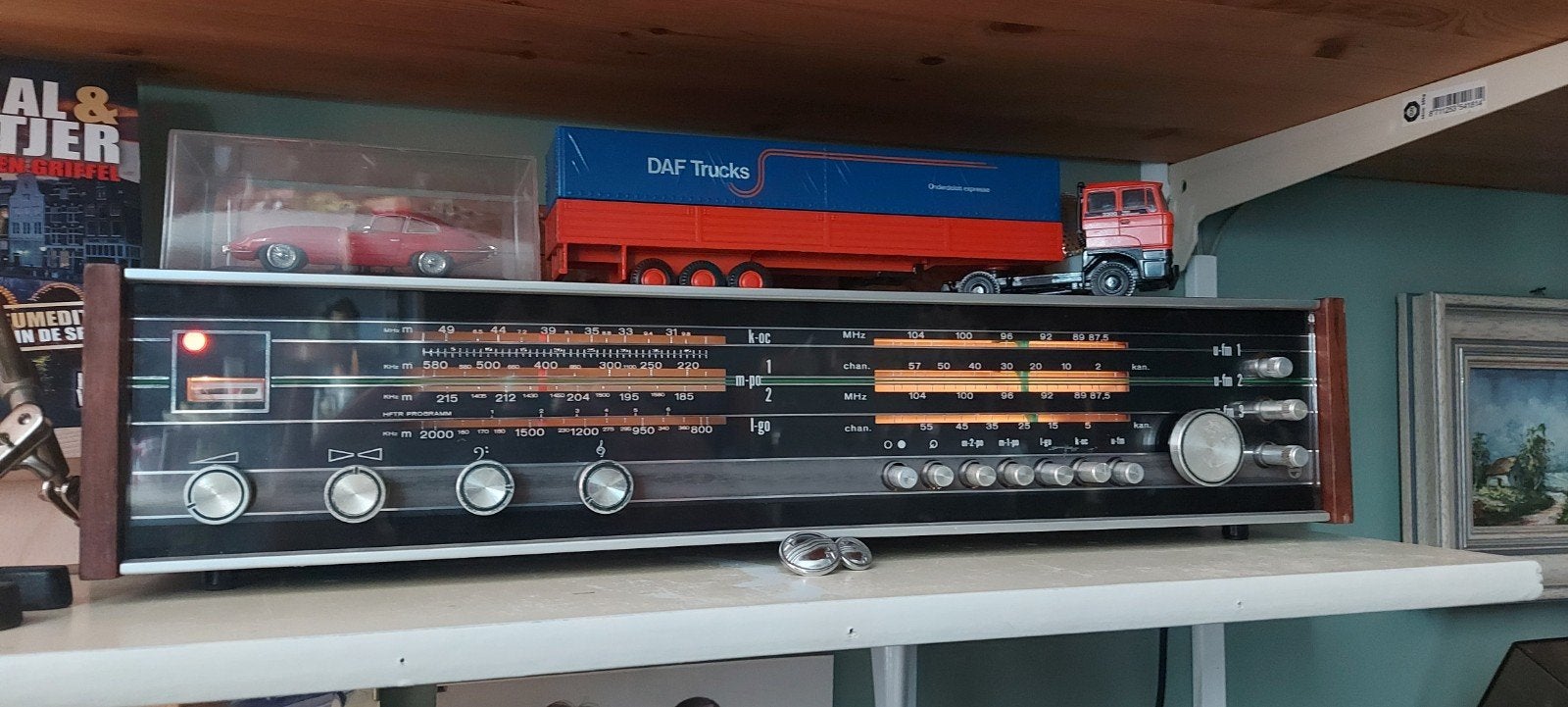 Philips Receiver - Vintage met Phono- en Tape-aansluiting, Ophalen of Verzenden, Gebruikt, Minder dan 60 watt, Overige merken