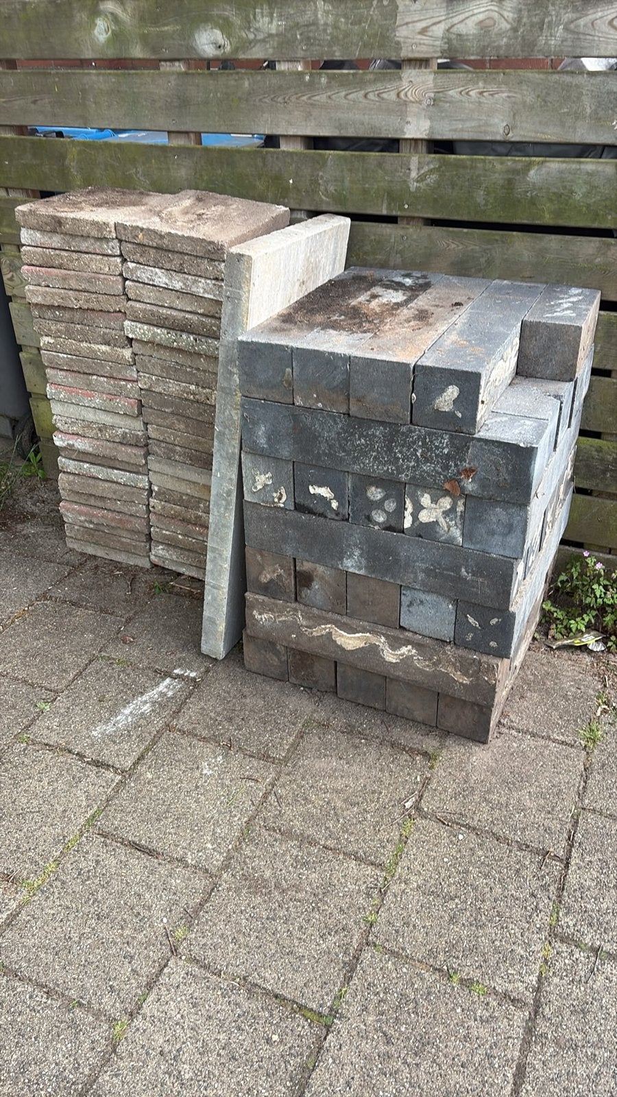 60,5 x Excluton stapelblokken 60x12x12 cm - Gebruikt, Tuin en Terras, Tegels en Klinkers, Ophalen, Gebruikt, Overige typen, Minder dan 5 m²