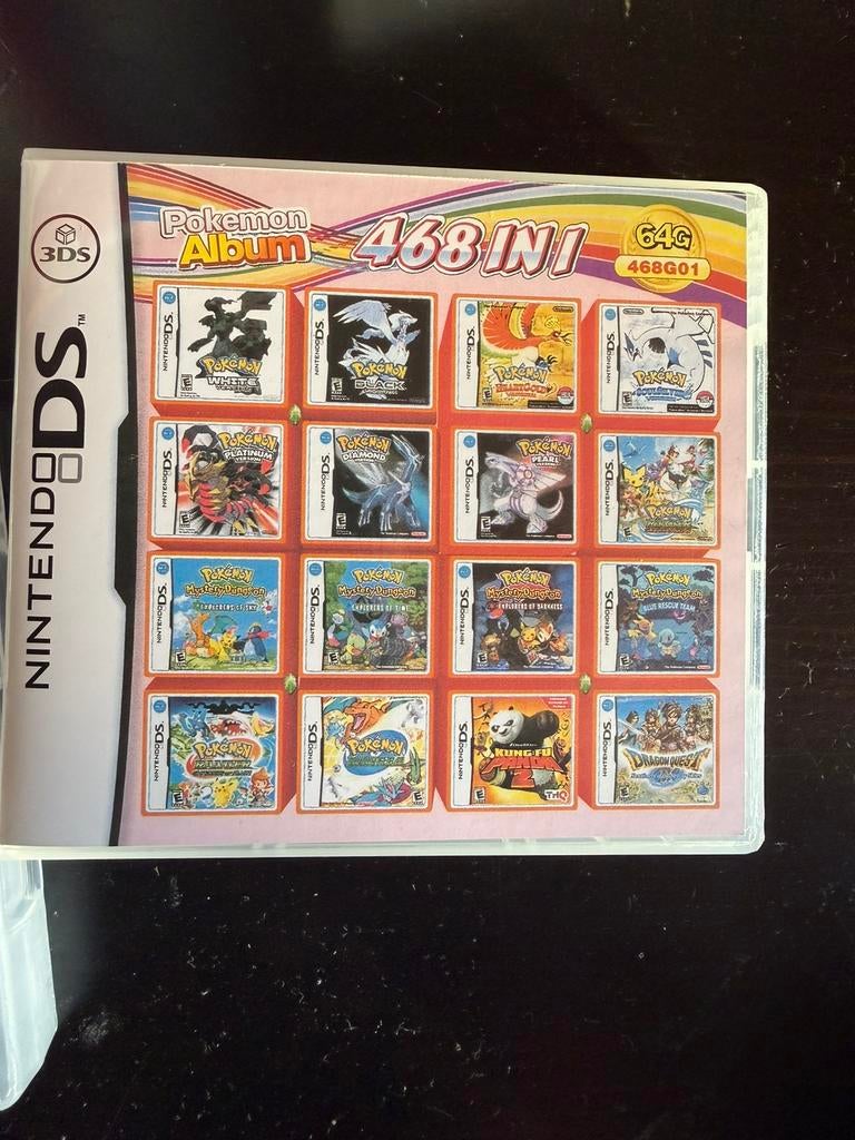 Nintendo DS Game - 468 Spellen incl. POKÉMON, Nintendo, Nintendo, 1 speler, Nieuw