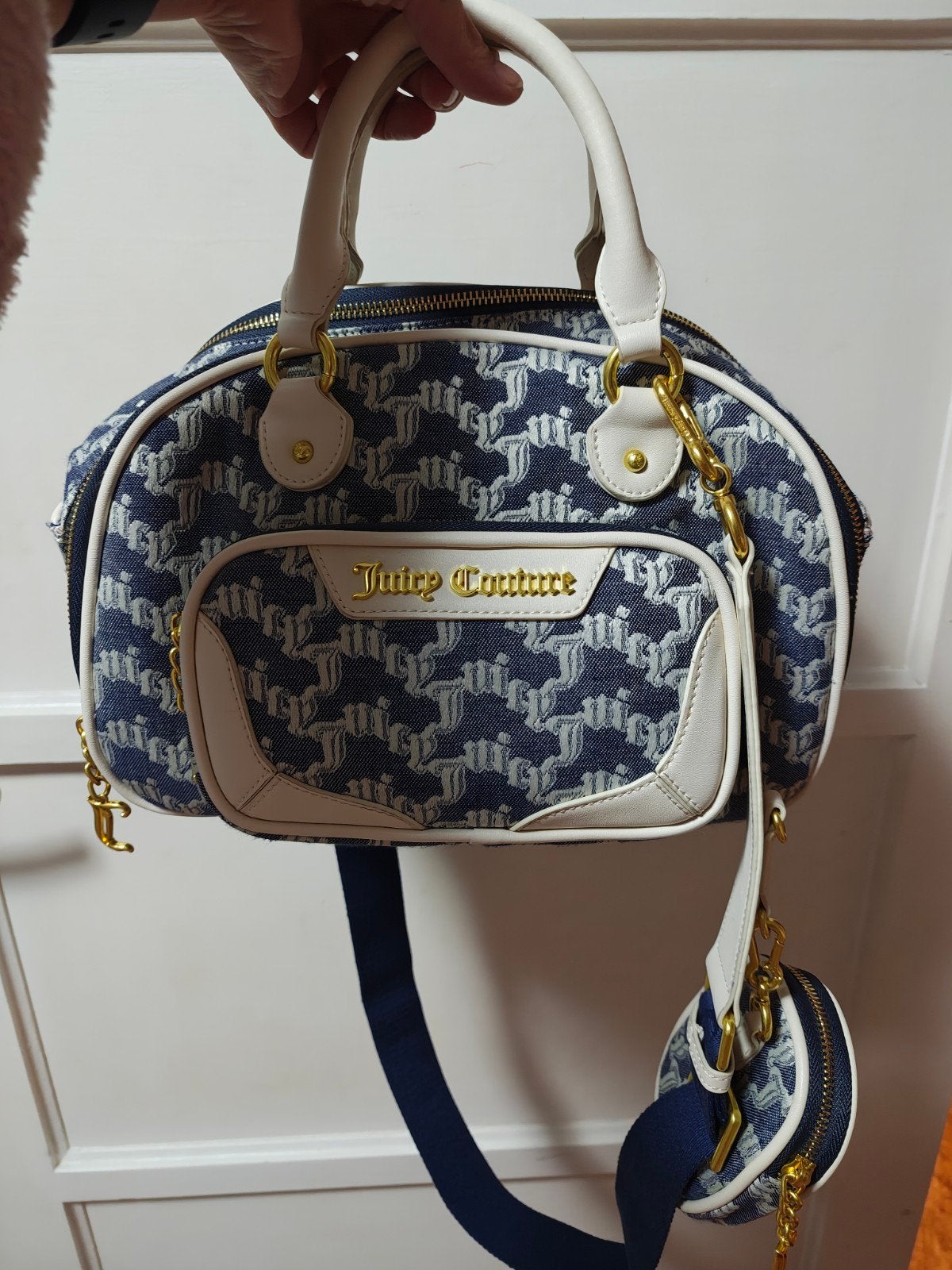 Leuke Juicy Couture tas, Sieraden, Tassen en Uiterlijk, Ophalen of Verzenden, Zo goed als nieuw, Blauw, Overige typen