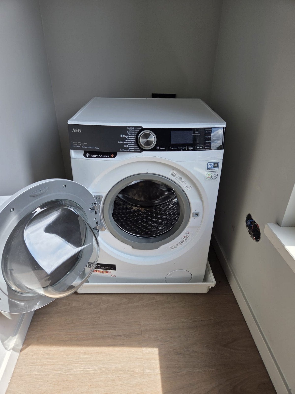 Samsung wasmachine + droger set, Witgoed en Apparatuur, Wasmachines, 1200 tot 1600 toeren, Gebruikt, 8 tot 10 kg, Ophalen of Verzenden