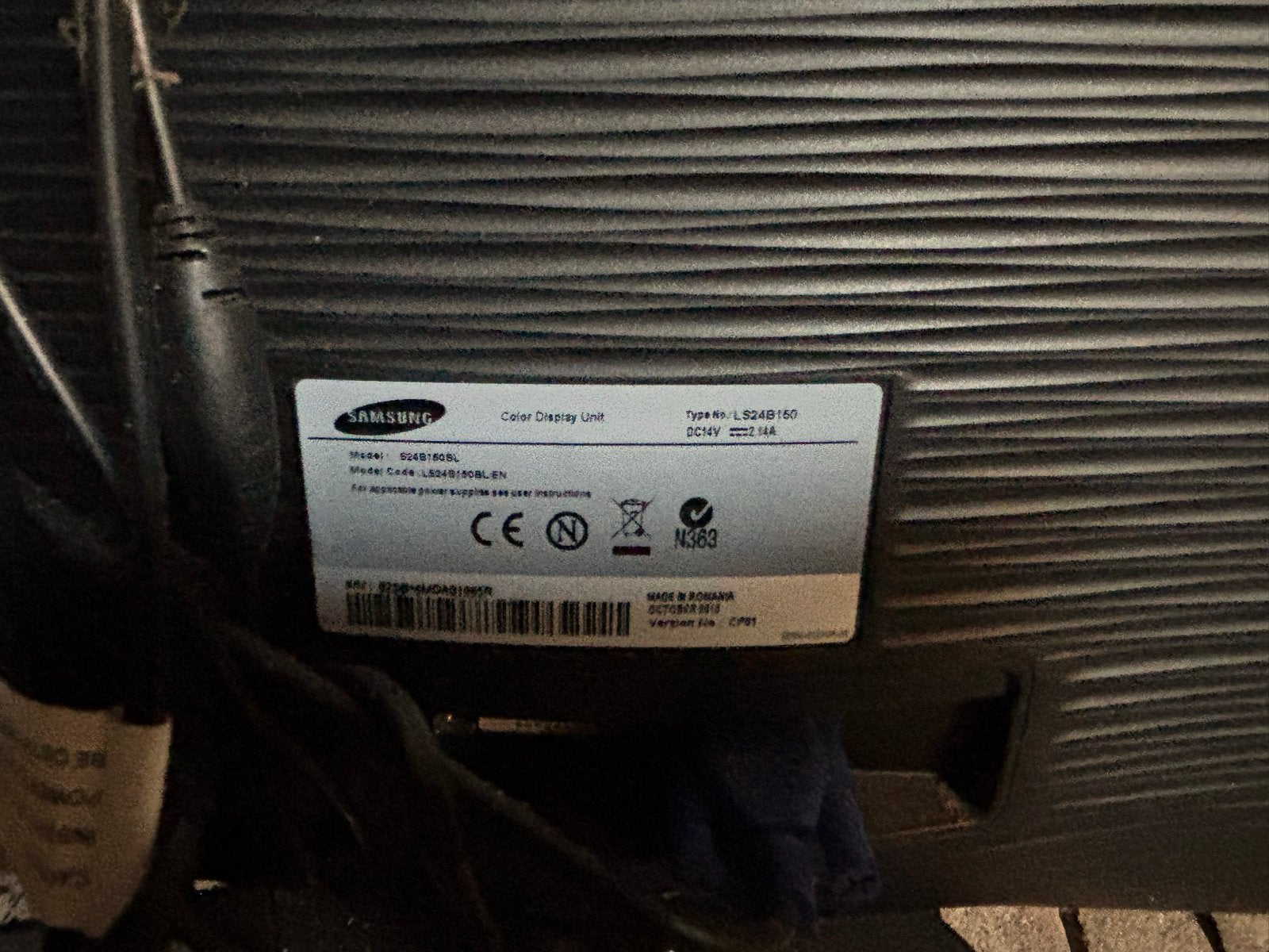 Samsung LS24B150 Monitor - Goede Staat, Ophalen, Gebruikt