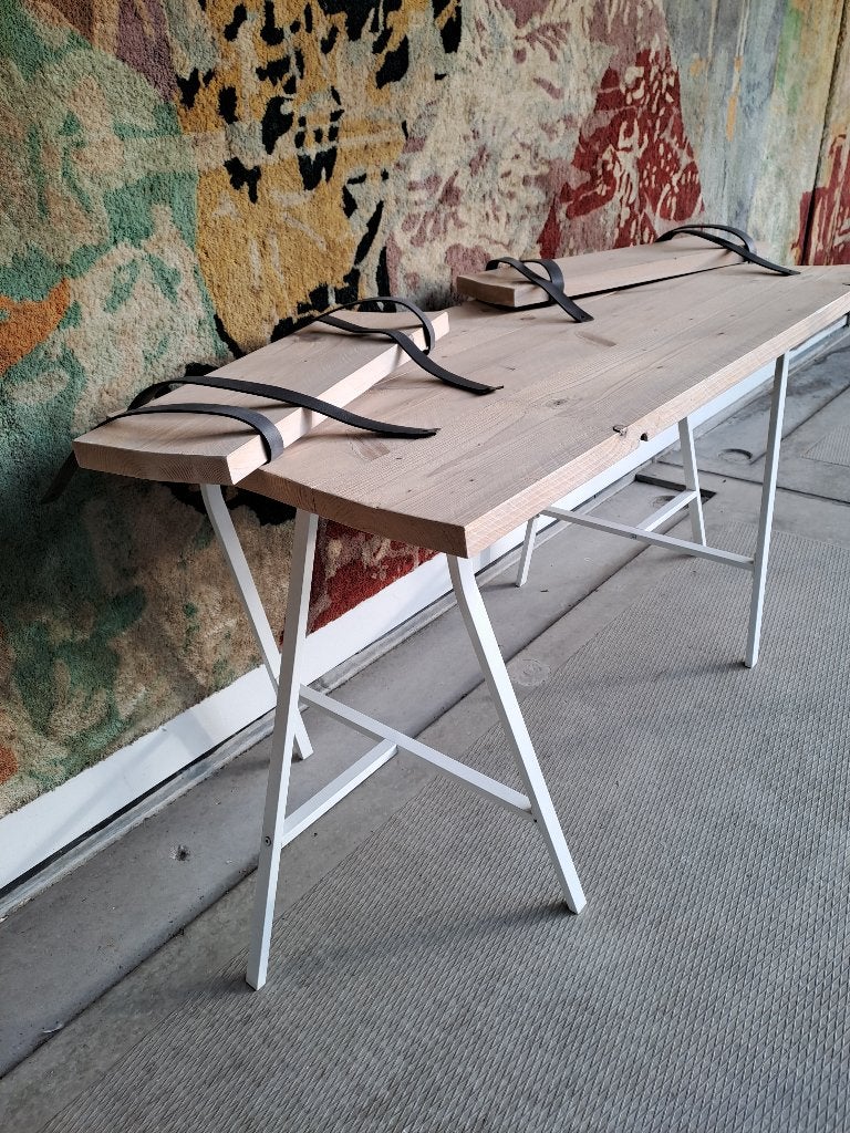 Leuk Bureau incl 2 plankjes, Ophalen, Gebruikt, 120 cm, Hout