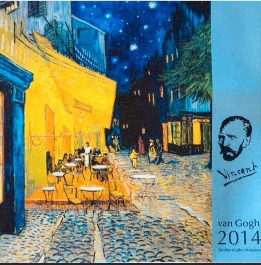 VAN GOGH Kunstkalender met 12 mooie kunstreproducties, Boeken, Verzenden, Zo goed als nieuw