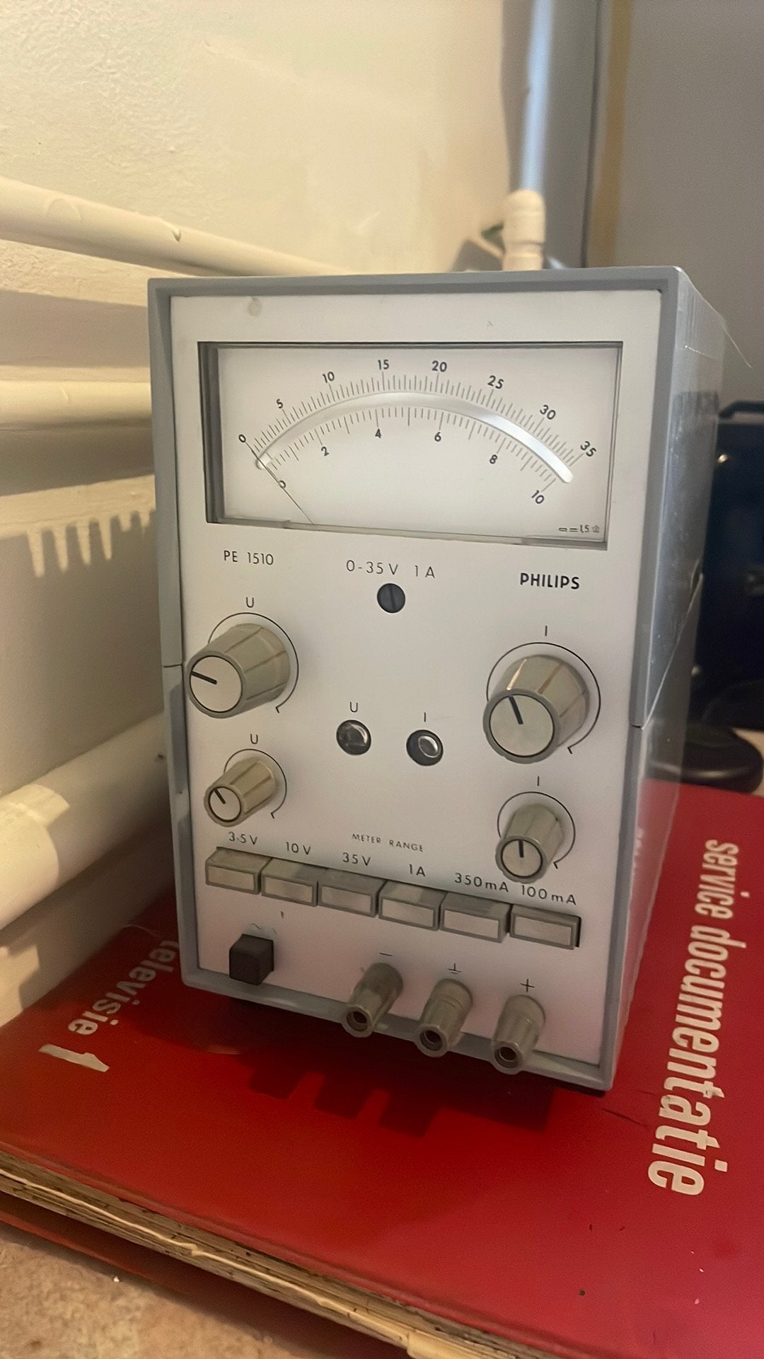 Vintage Philips Voltmeter PE 1510, Ophalen of Verzenden, Zo goed als nieuw