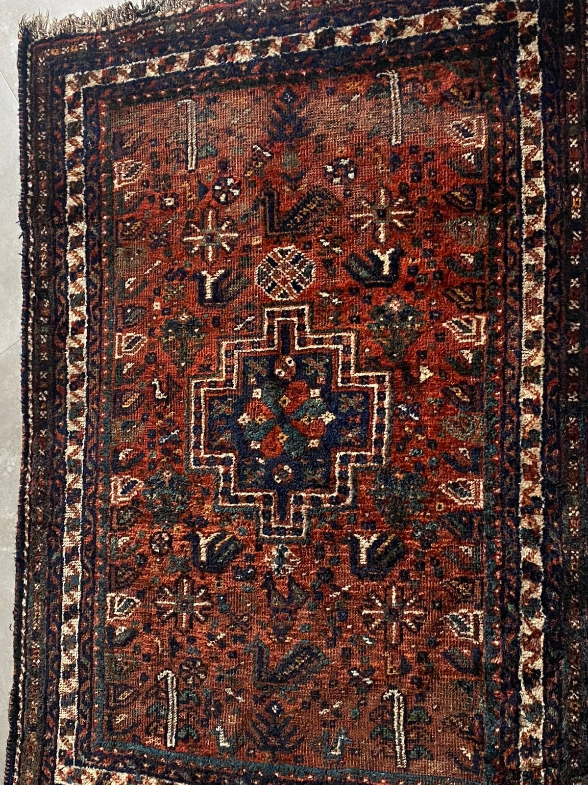 Vintage Perzisch vloerkleed - 110x150 cm, Gebruikt, 100 tot 150 cm, Ophalen of Verzenden, Rechthoekig