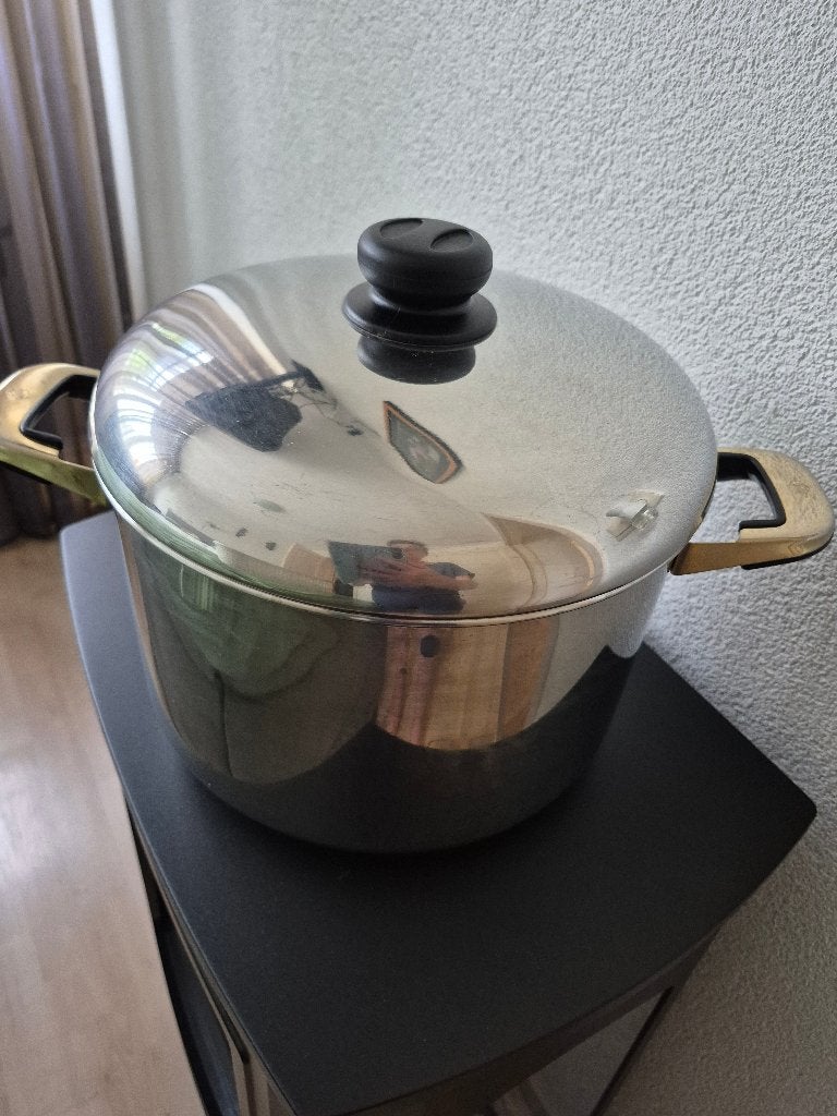 soeppan, Met deksel, Ophalen, Gebruikt, Rvs