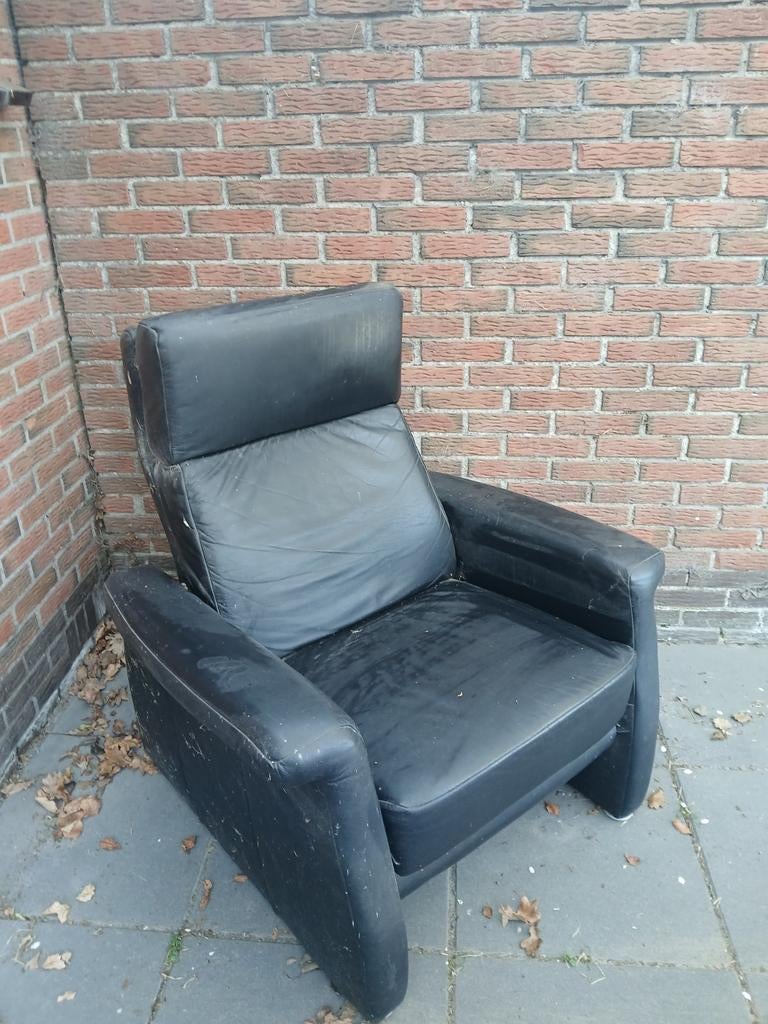 Fauteuil, Ophalen, Gebruikt, Leer