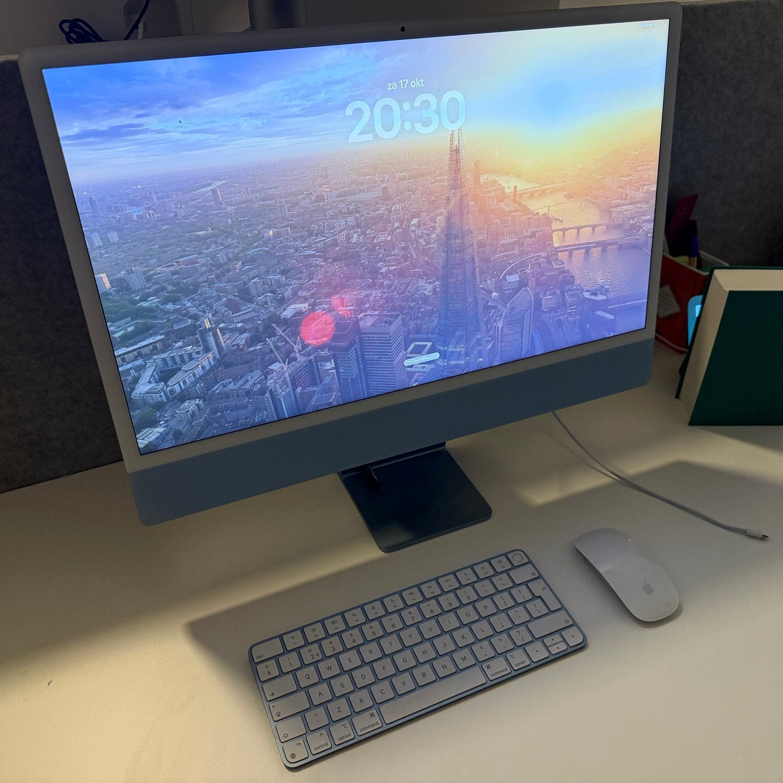 iMac 24 inch M1 2021 - 256 GB SSD - Blauw - Zeer goede staat, Computers en Software, Ophalen, IMac, Zo goed als nieuw, Onbekend