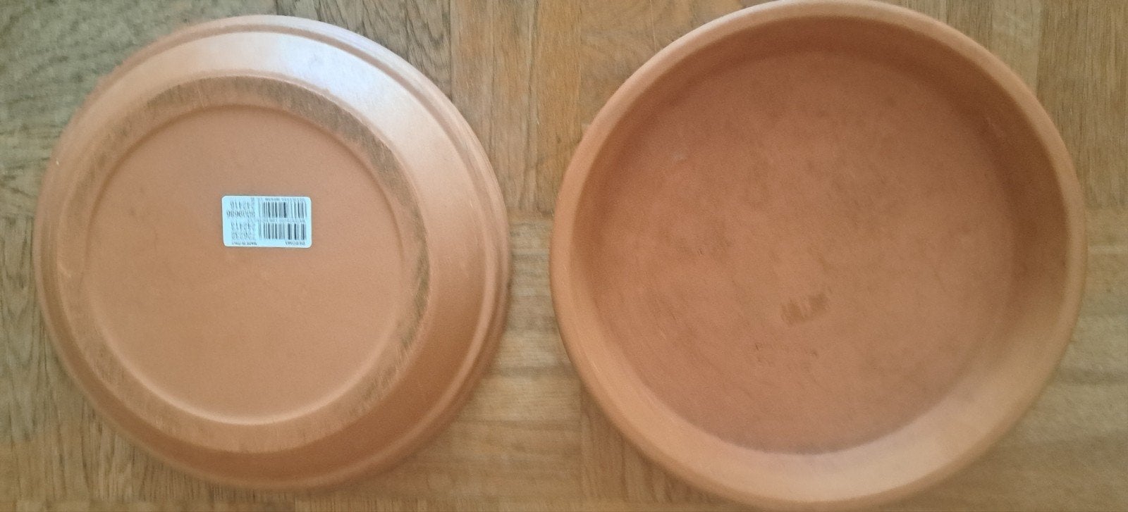 Terracotta Deroma plantenschotels D 25 H 4 waterproof, Ophalen, Rond, Binnen, Minder dan 40 cm