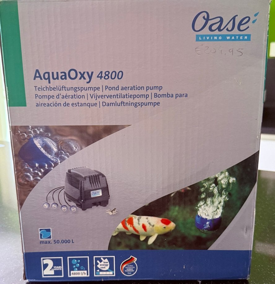 Vijverpomp AquaOxy 4800, Tuin en Terras, Vijvers, Ophalen of Verzenden, Gebruikt