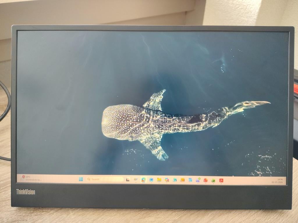 Lenovo ThinkVision M15 Draagbare Monitor - Goede Staat, Ophalen, Gebruikt, IPS, Full HD