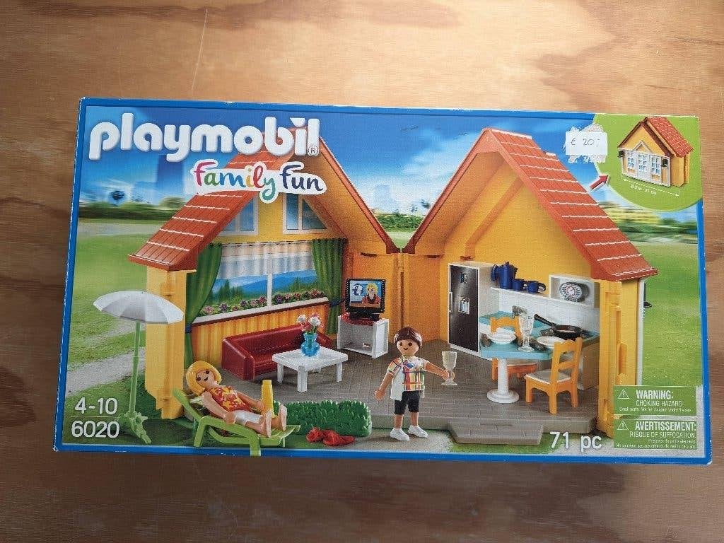 playmobil 6020 summer fun huis, Complete set, Overige typen, Zo goed als nieuw, Family fun