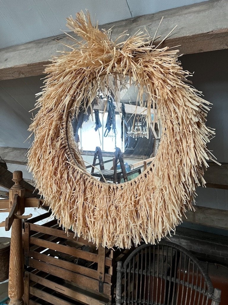 Ibiza/Boho Spiegel van Riviera Maison Nieuw, Ophalen, Rond, Nieuw, Minder dan 100 cm