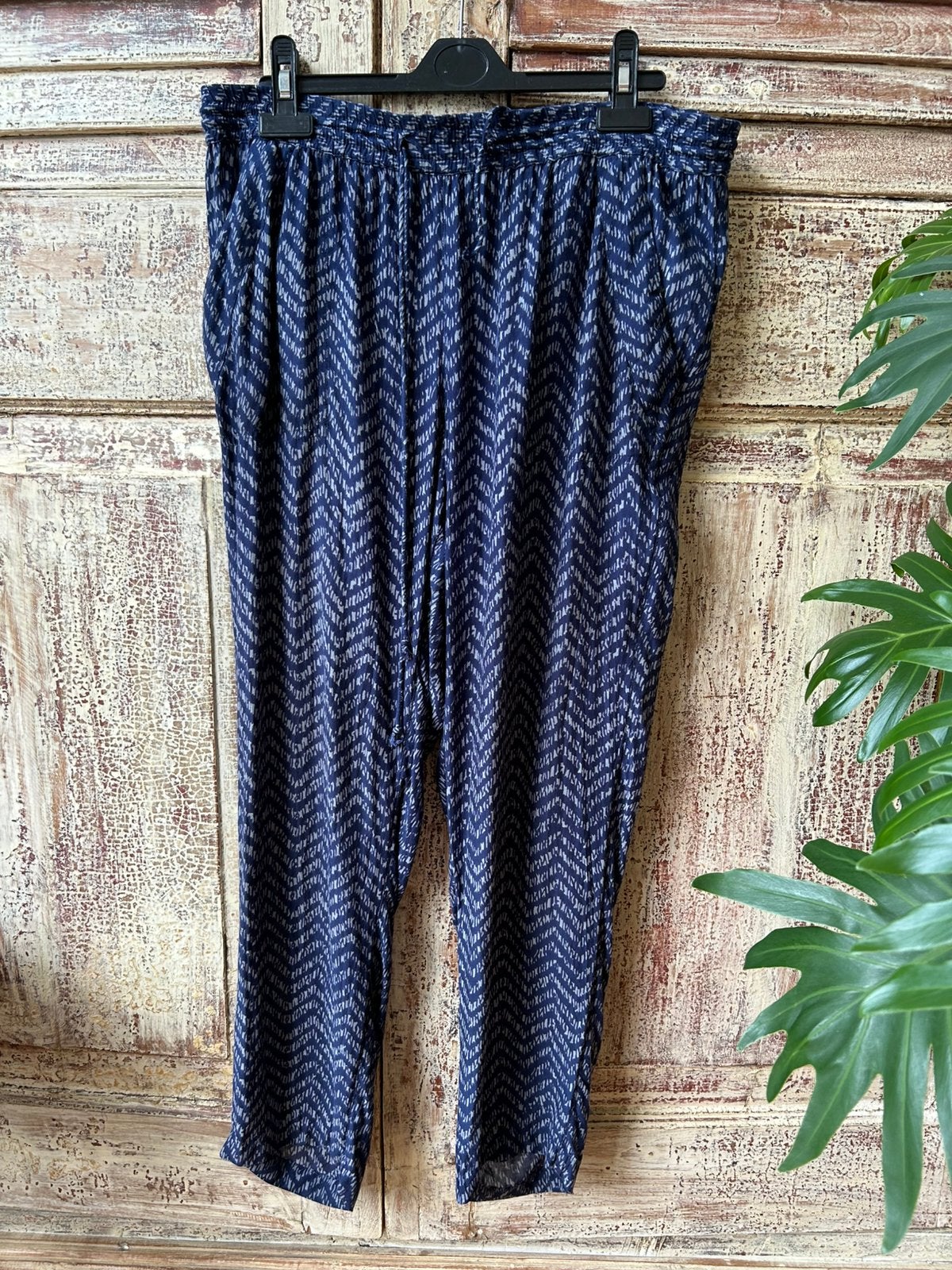 Noa Noa blauwe zomerse broek maat M of 40 viscose, Maat 38/40 (M), Blauw, Ophalen of Verzenden, Zo goed als nieuw