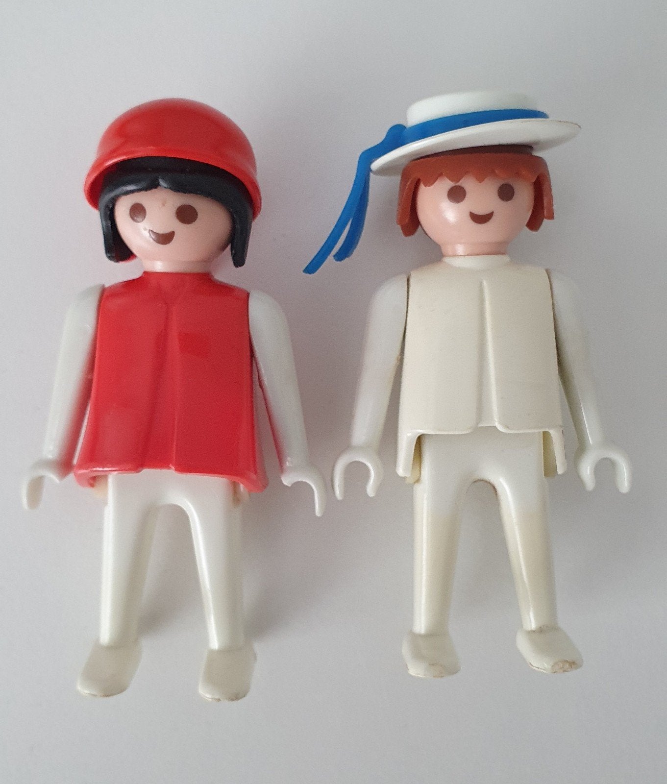Vintage playmobil poppetjes man en vrouw 80s, Ophalen of Verzenden, Gebruikt