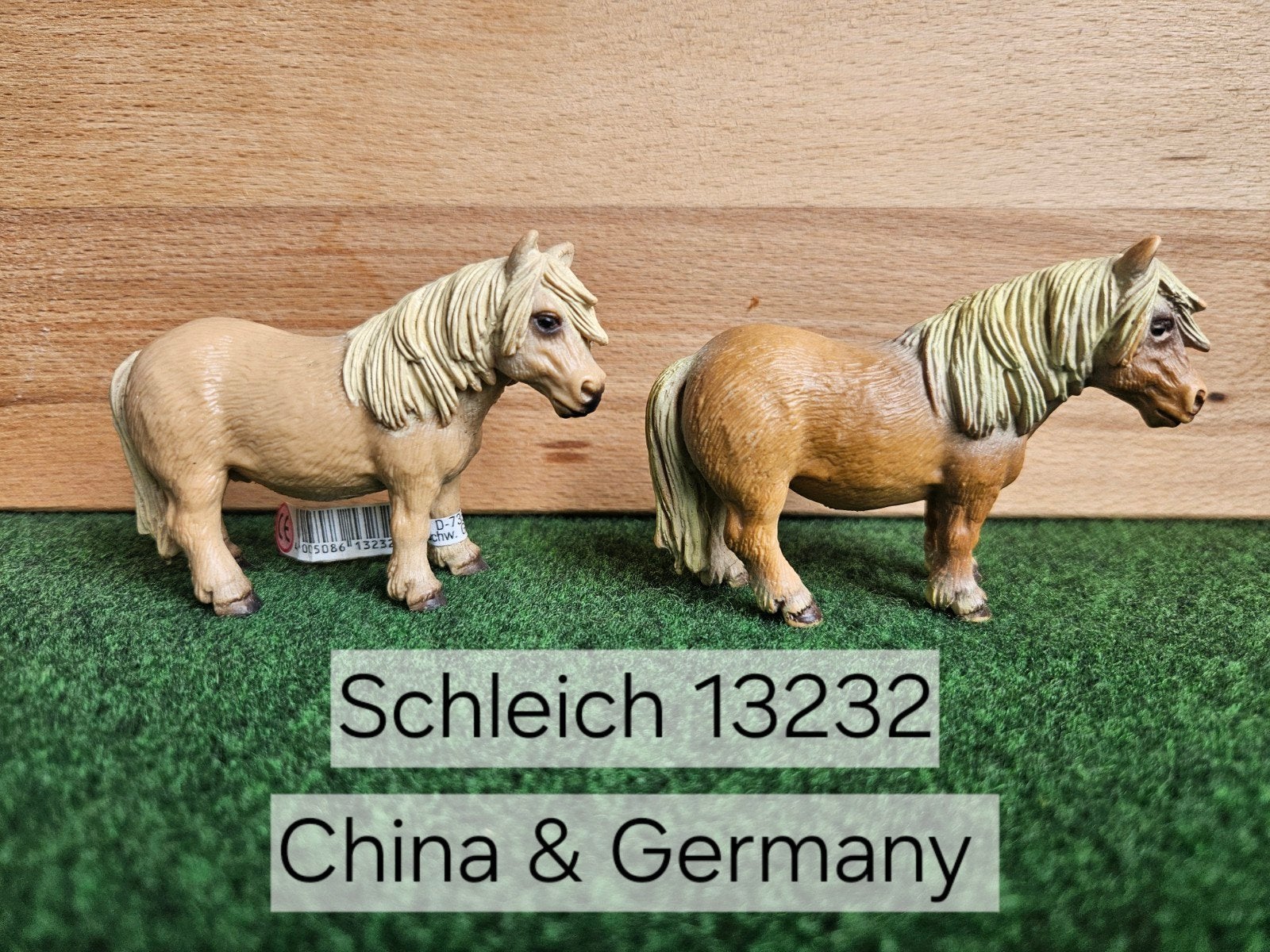 Schleich 13232 Shetlander ruin met of zonder vaantje 1996, Ophalen of Verzenden, Zo goed als nieuw, Paard, Beeldje of Figuurtje