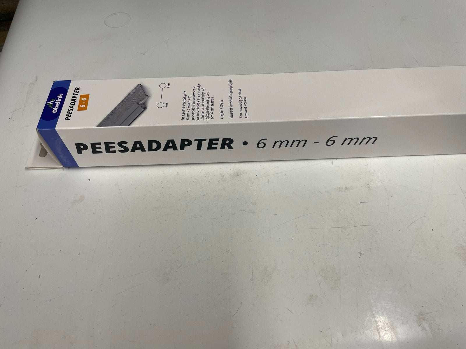 Obelink Peesadapter 6 mm - 6 mm, nieuw in doos, Ophalen of Verzenden, Nieuw