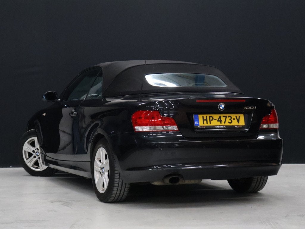 BMW 1 Serie Cabrio 120i [6-BAK, STOELVERWARMING, VOL LEDER,, Auto's, 1-Serie, Beige, 4 cilinders, Cabriolet