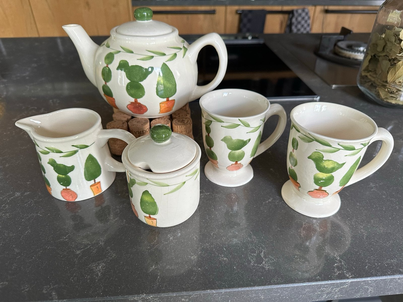 GRATIS afhalen!    Thee/ koffie servies., Ophalen, Gebruikt, Keramiek, Theepot