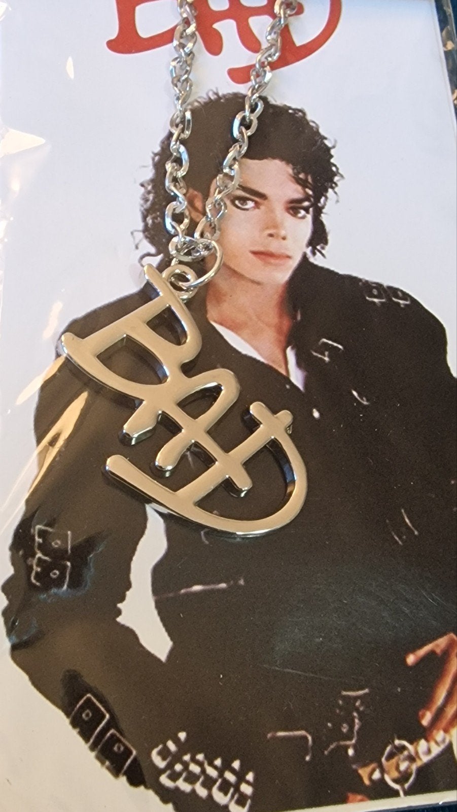 Michael Jackson 'BAD' logo ketting, Ophalen of Verzenden, Nieuw