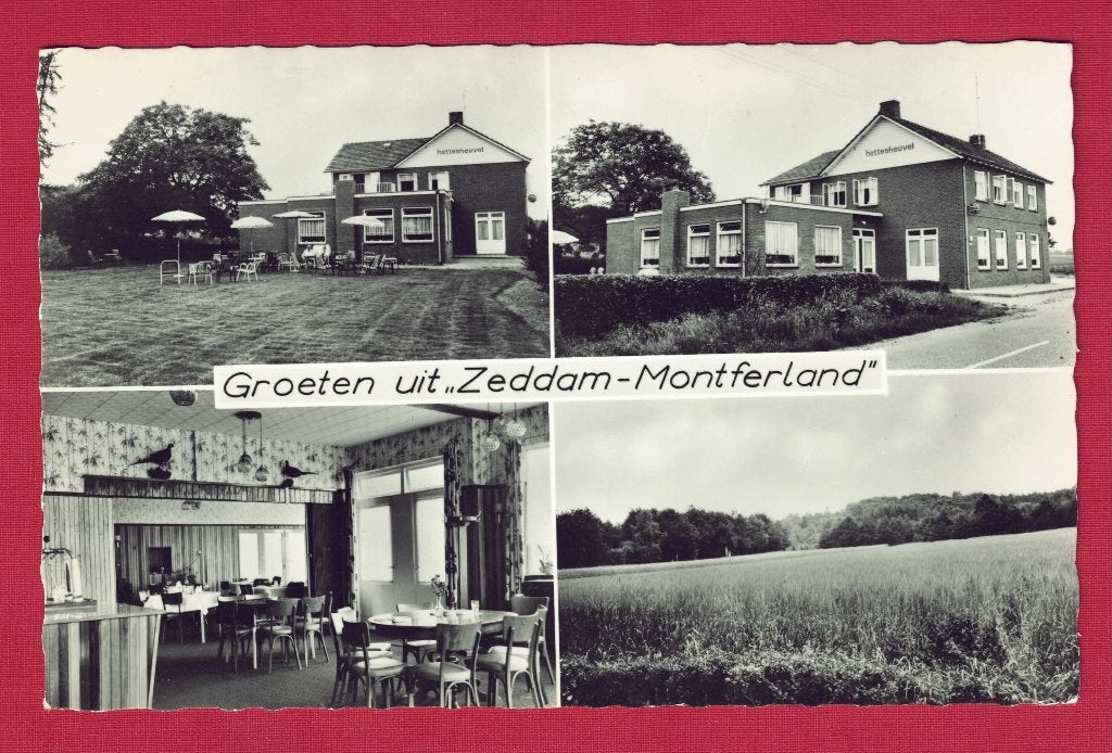 Zeddam - Groeten uit - Hotel "HETTENHEUVEL"- 1967 - Ong., Ophalen of Verzenden, 1960 tot 1980, Ongelopen, Gelderland