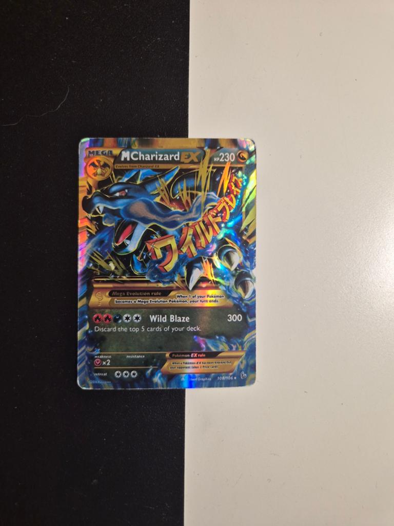 Pokemon kaart M Charizard EX, Ophalen, Zo goed als nieuw
