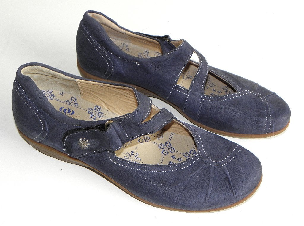 Blauwe Durea zomerschoenen maat 7 (40½) wijdte G, Kleding | Dames, Durea, Blauw, Instappers, Ophalen of Verzenden