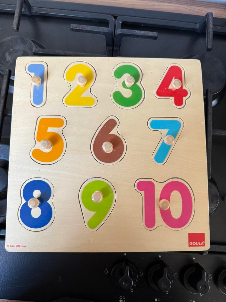 puzzel cijfers, Ophalen, Zo goed als nieuw