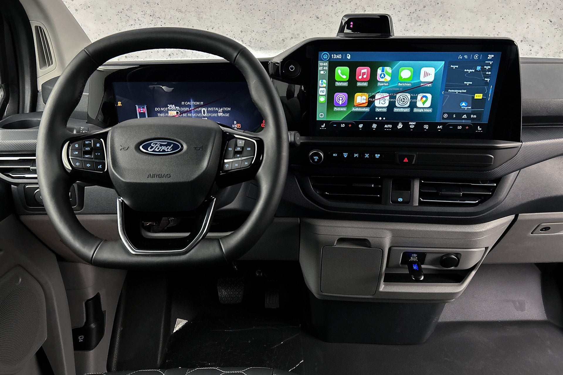 Ford E-Custom 340 L2 Raptor Edition 71 KWh | Lederen bekledi, Auto's, Bestelauto's, Automaat, Gebruikt, 71 kWh, 2192 kg