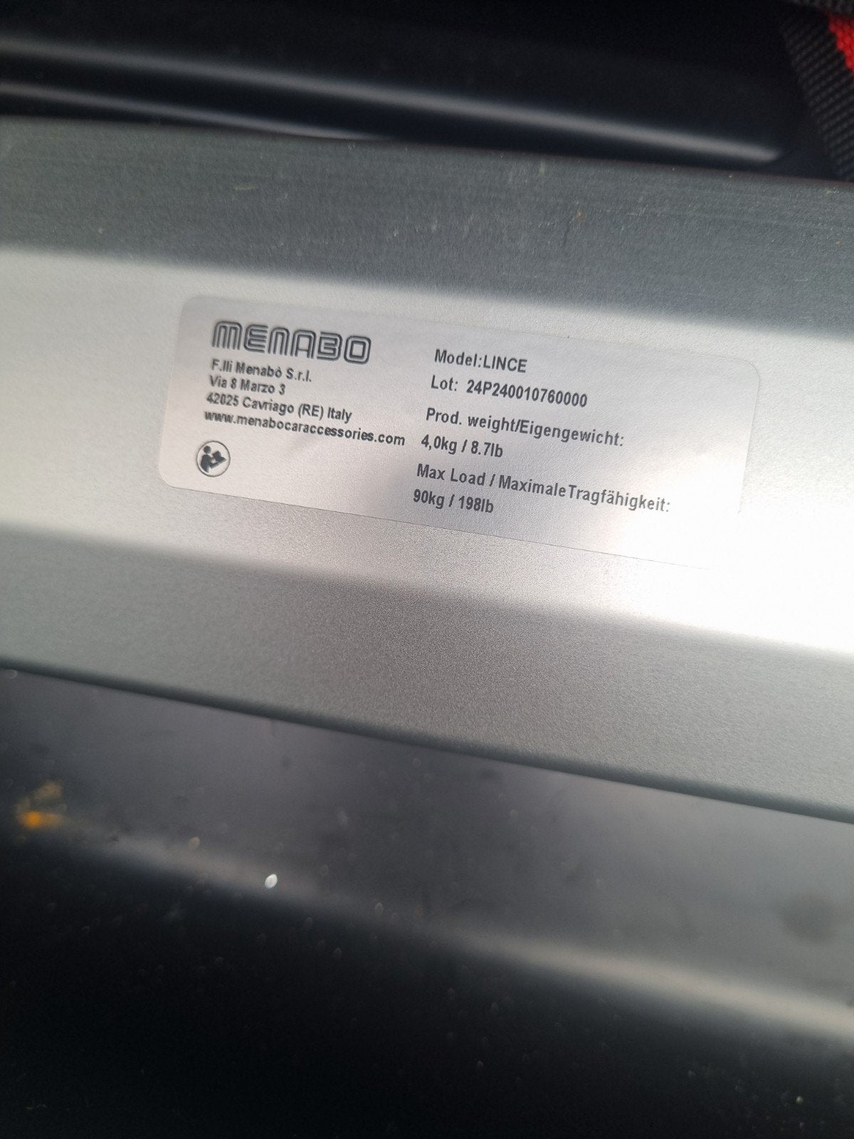 Menabo Dakkoffer Lince 600 liter met dragers, Auto diversen, Ophalen of Verzenden