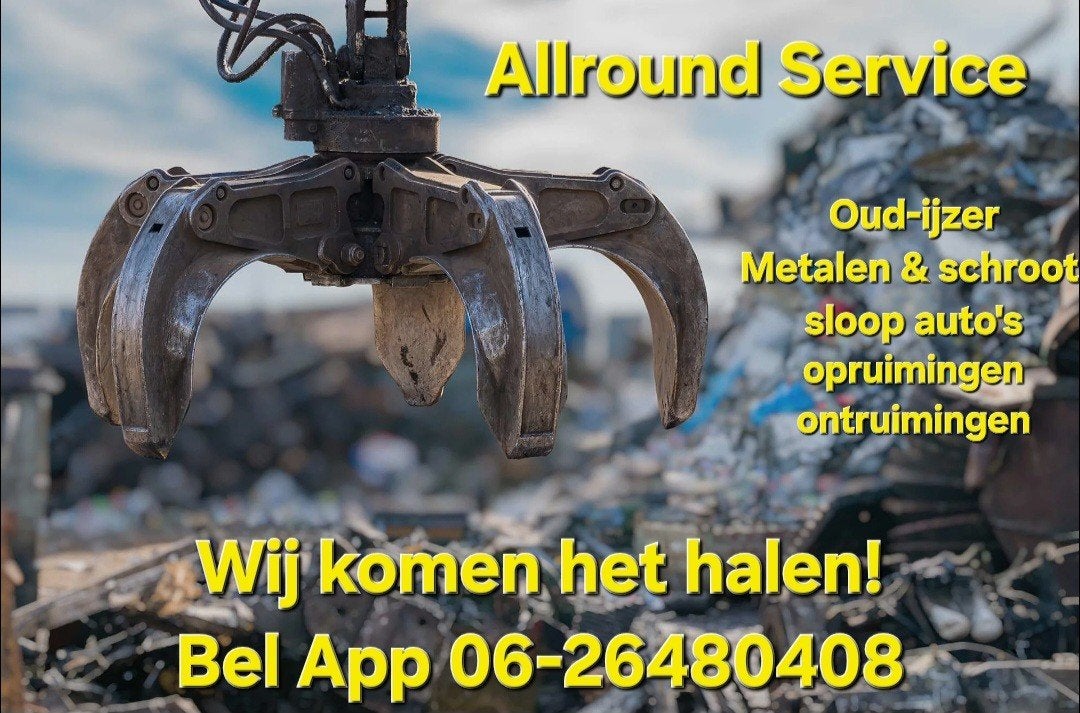wij halen het gratis bij u op!! Oudijzer / sloop auto's/ ect, Ophalen of Verzenden, Gebruikt, Overige metalen