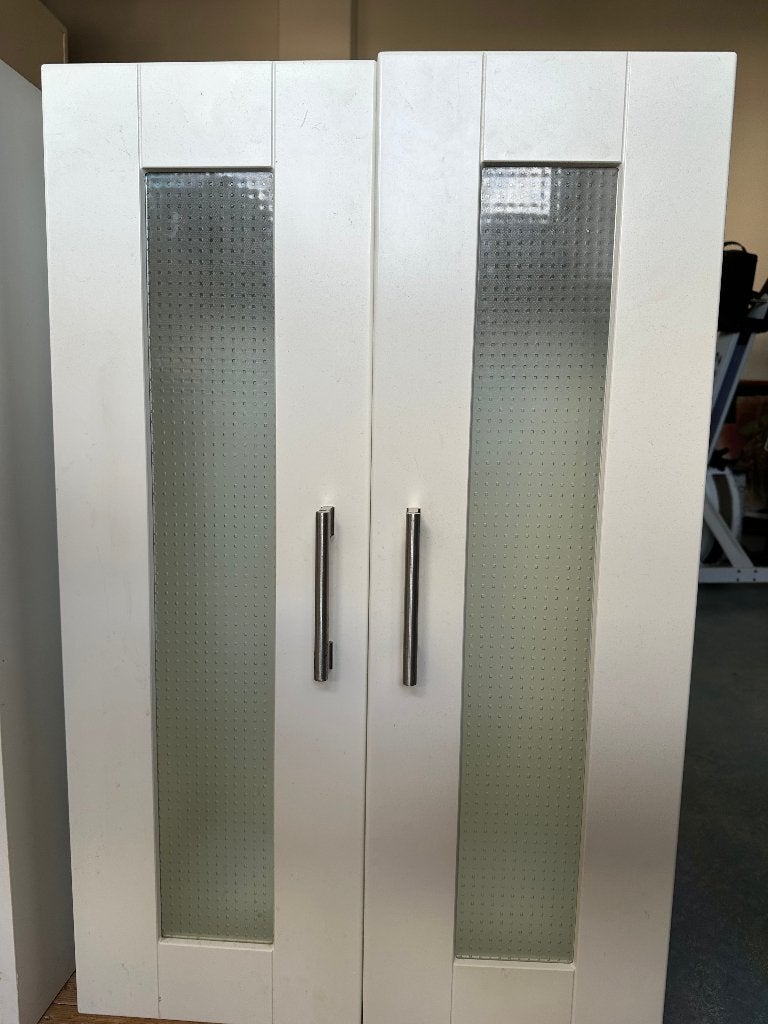Ikea Factum kast (2x) en deurtjes met glas, Huis en Inrichting, Kasten | Wandmeubels, Ophalen, Gebruikt, Glas, Minder dan 150 cm