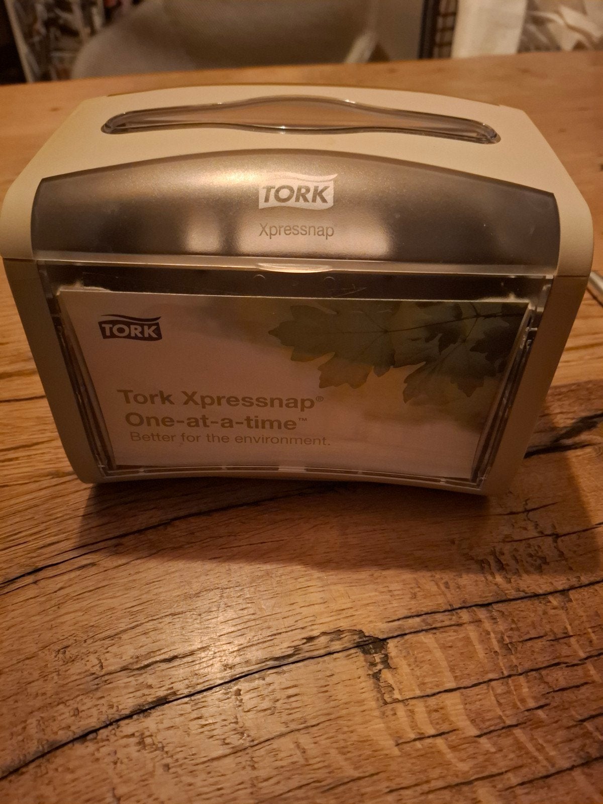 Toekan Xpressnap tafelmodel servetdispenser, Beige, Kunststof, Ophalen of Verzenden, Zo goed als nieuw