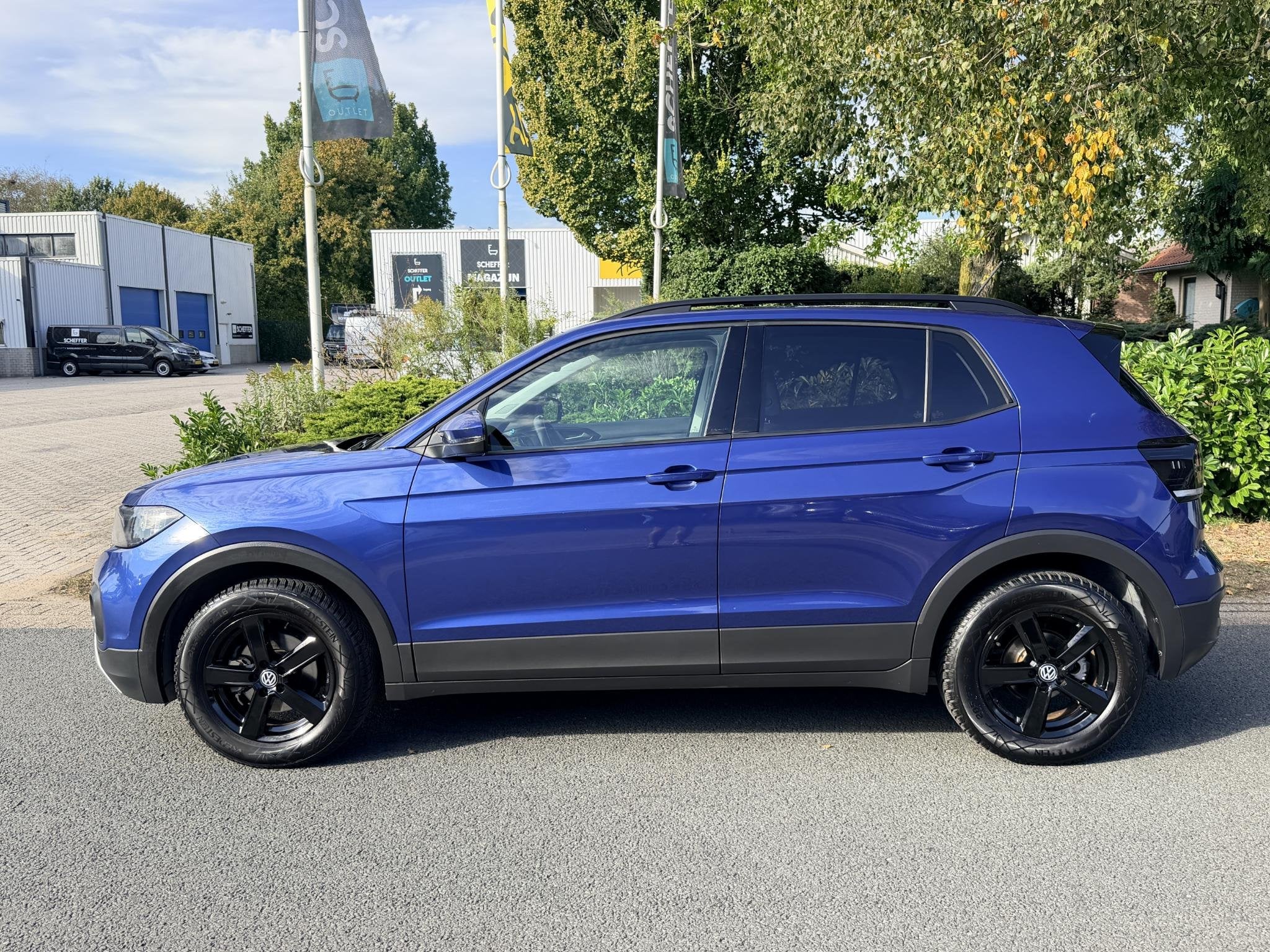 Volkswagen T-Cross 1.0 TSI Style 110PK DSG•Camera•ACC, Auto's, Gebruikt, Euro 6, Blauw, Bedrijf
