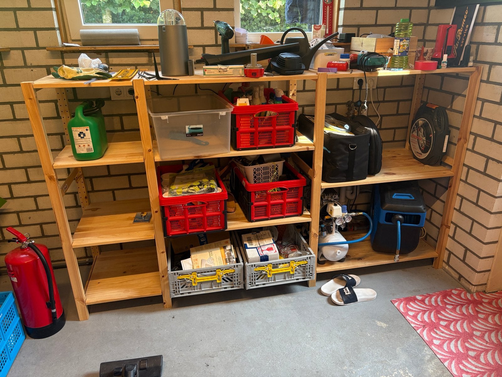 Ikea Ivar stellingen 3 elementen met planken 50cm diep, Huis en Inrichting, Ophalen, Gebruikt
