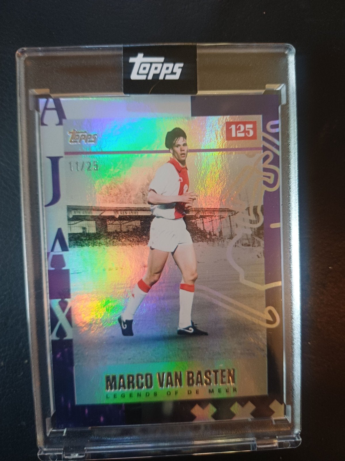 Topps Legends of the Meer Marco van Basten Ajax kaart /25, Verzamelen, Ophalen, Zo goed als nieuw, Ajax, Spelerskaart