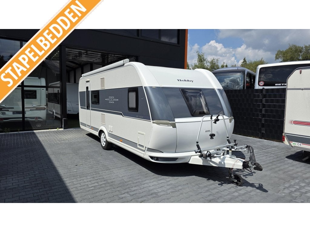 Hobby De Luxe 560 KMFE Mover,luifel,Airco,Schote, Rondzit, Bedrijf, 5 tot 6 meter, Schokbreker