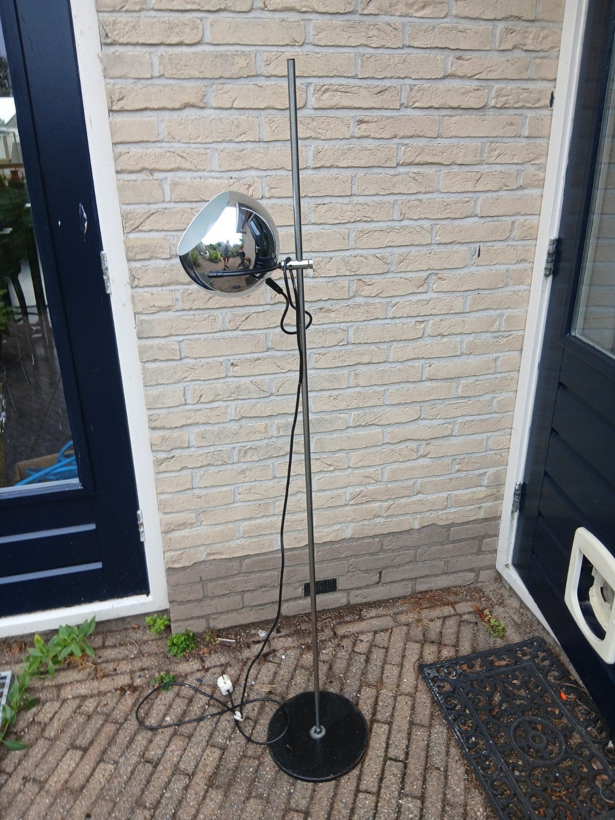 retro vloerlamp bollamp, Ophalen of Verzenden, Huis en Inrichting