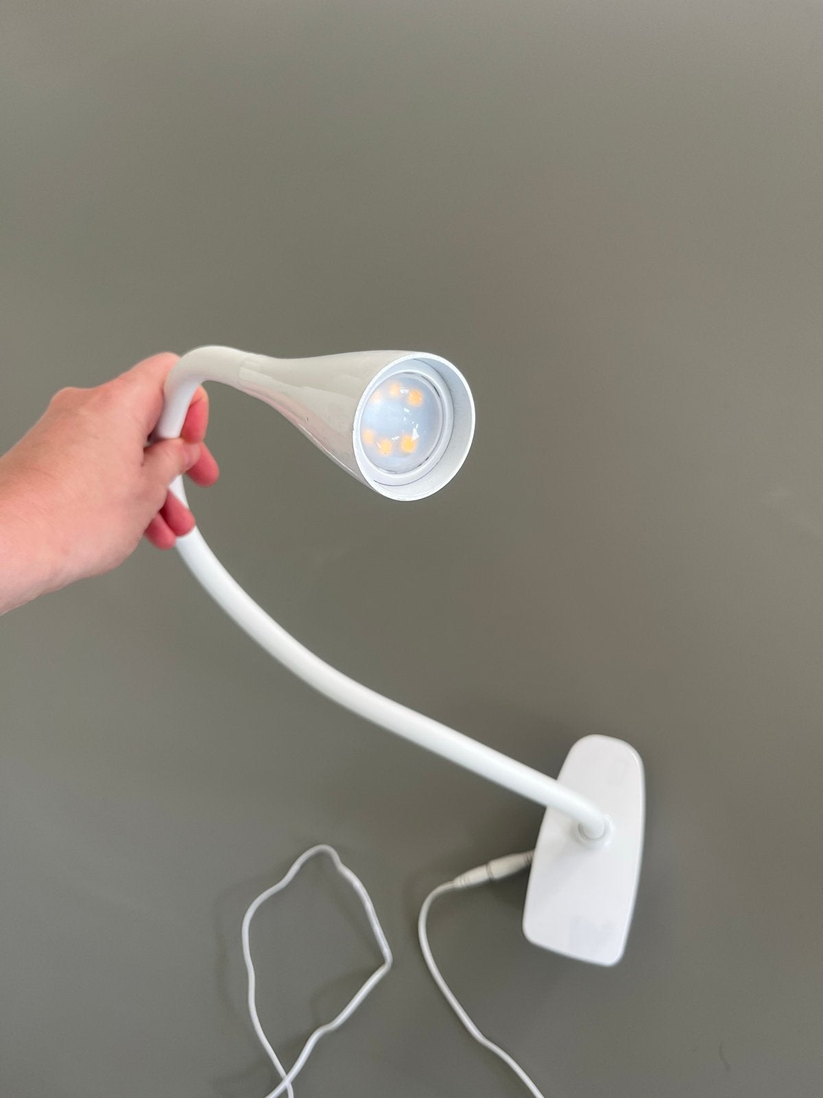 Lindby LED Klemlamp - Wit, Flexibele Hals, USB-voeding, Ophalen, LED verlichting, Overige merken, Zo goed als nieuw
