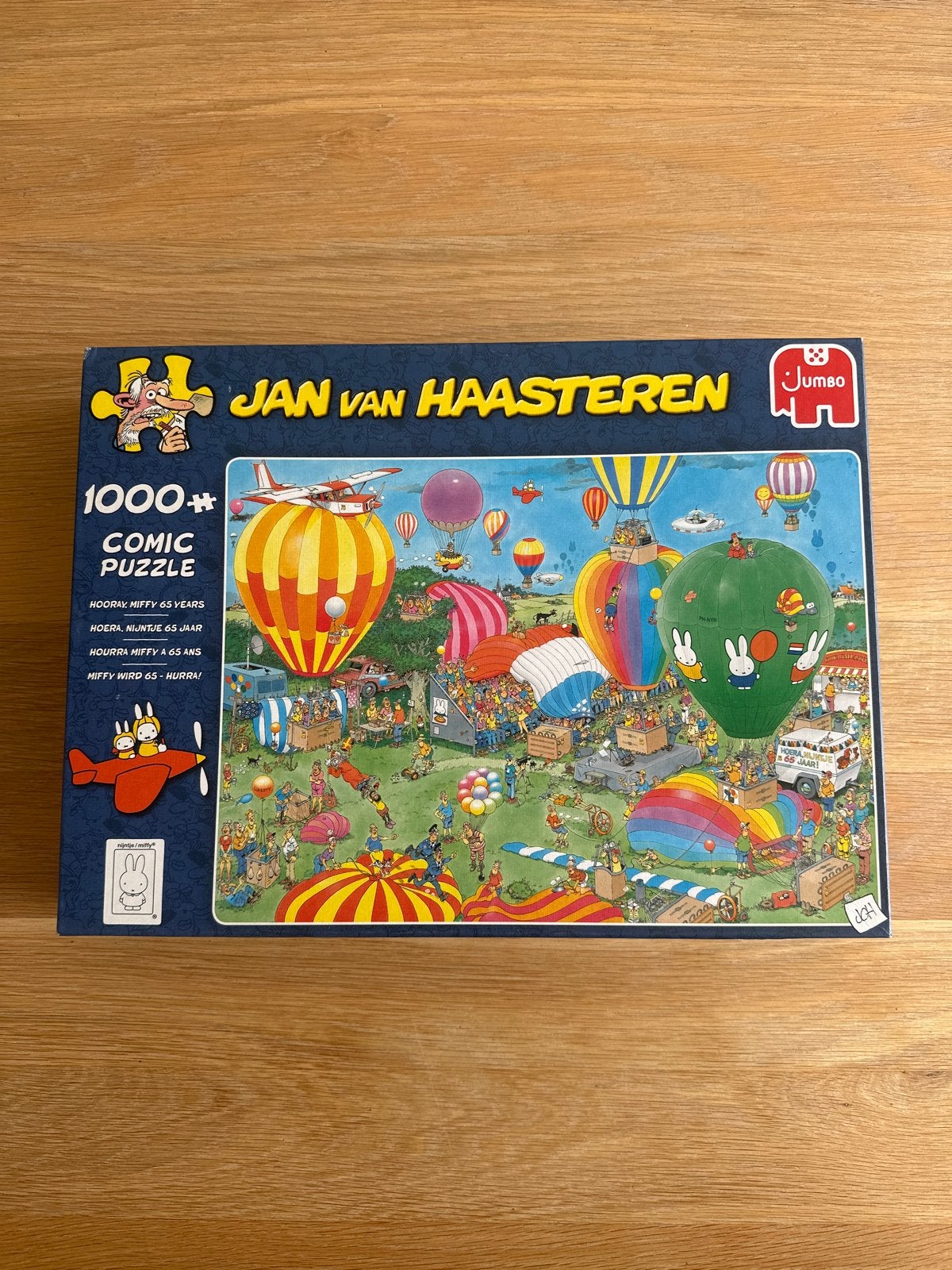 Jan van Haasteren Comic Puzzel - Hoera Nijntje 65 Jaar, Ophalen, 500 t/m 1500 stukjes, Zo goed als nieuw, Legpuzzel