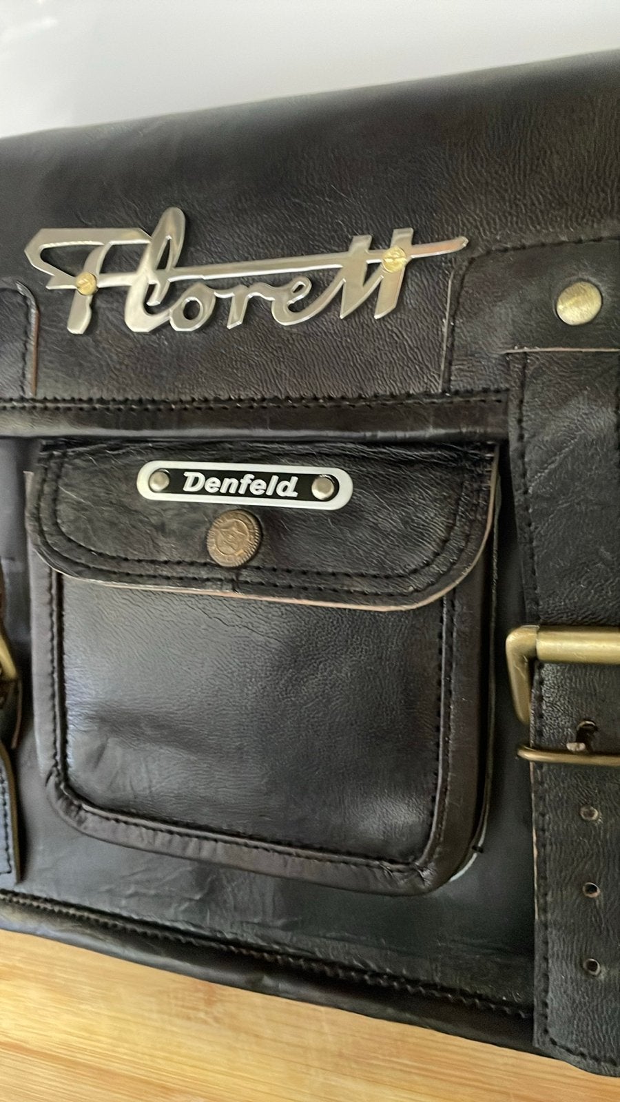 Kreidler Florett leren bagagerek tas - Zeer uniek, Ophalen of Verzenden, Gebruikt
