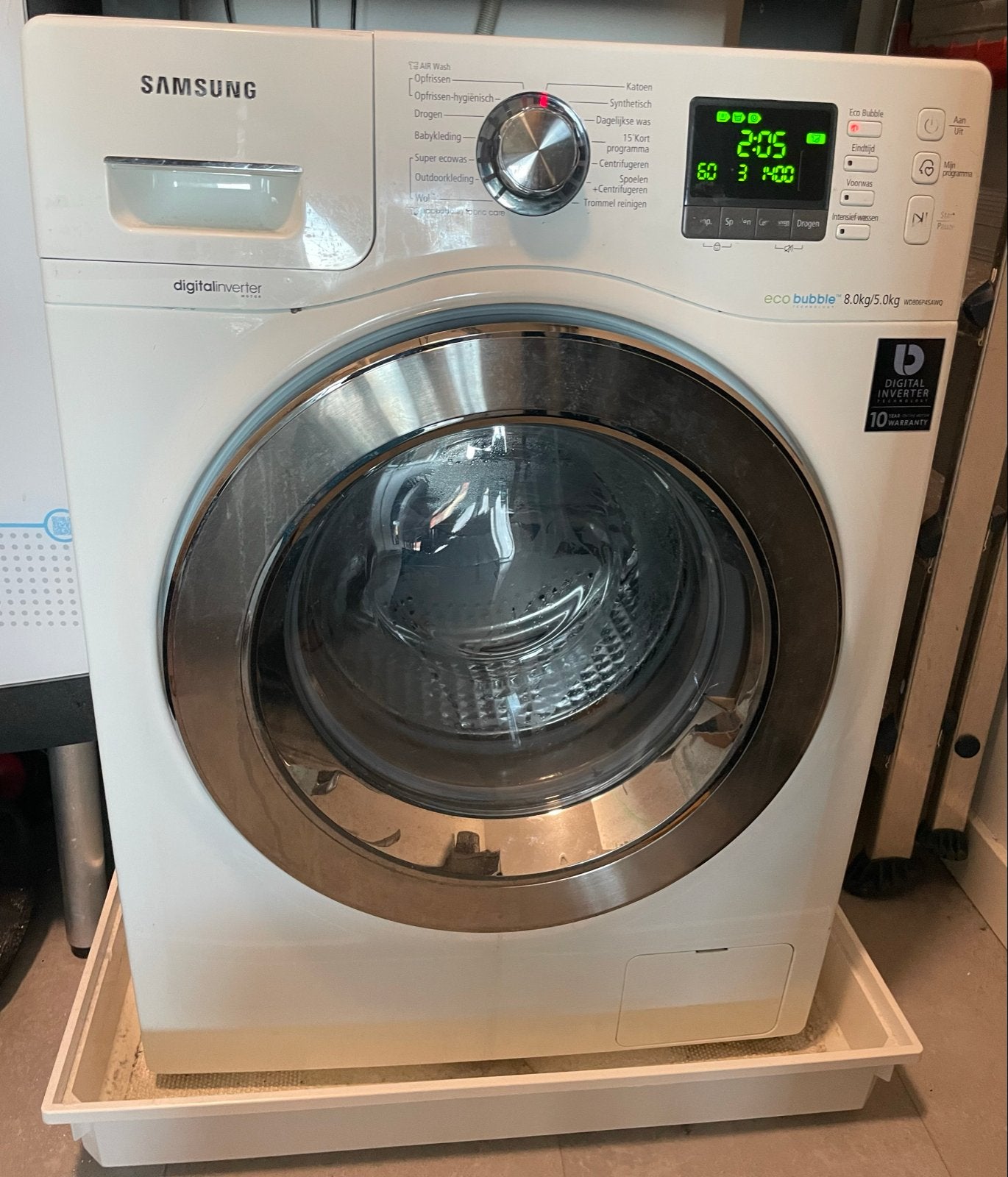 Samsung Eco Bubble Was Droog Combinatie 8kg/5kg, Witgoed en Apparatuur, 8 tot 10 kg, Ophalen, Gebruikt, 85 tot 90 cm