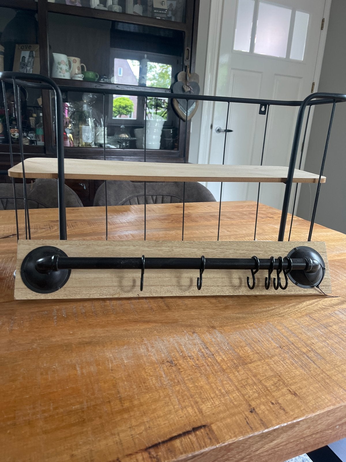 Wandrek met haken - Industrieel design, Ophalen, Zo goed als nieuw