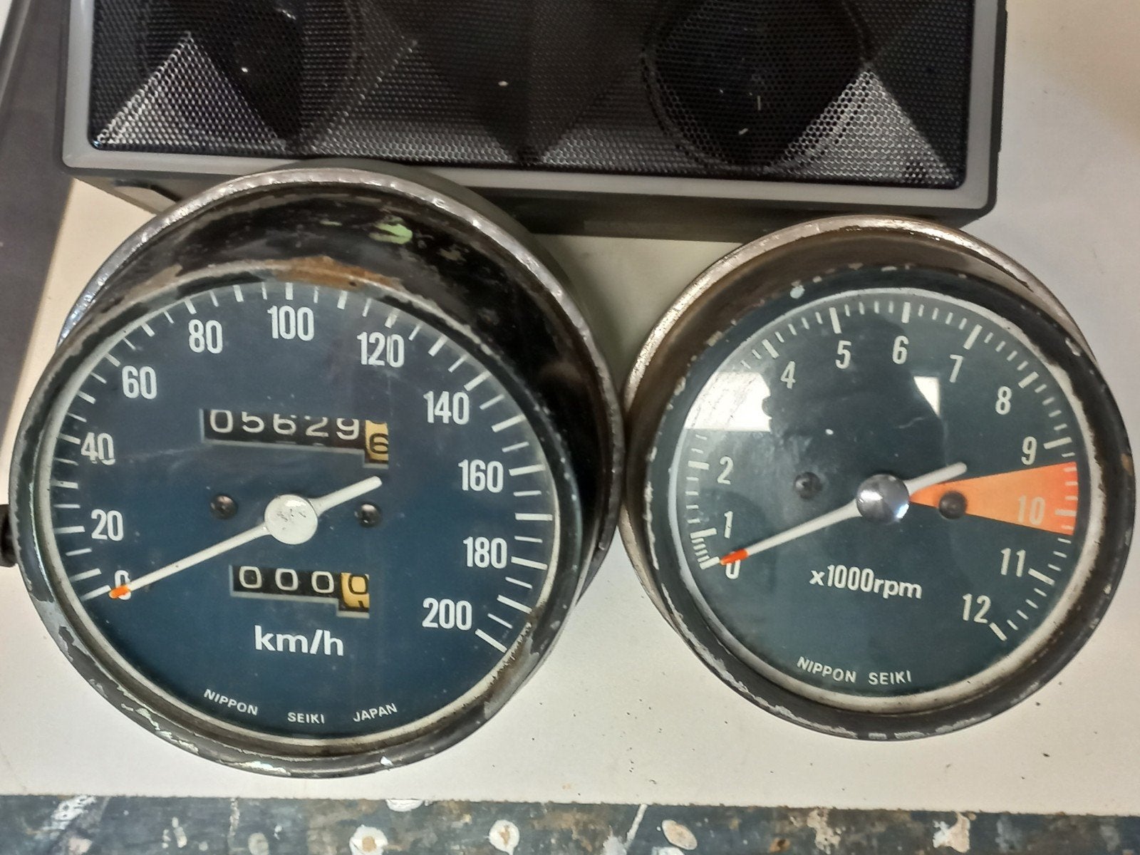 Nippon Seiki snelheidsmeter en toerenteller set, Ophalen of Verzenden, Gebruikt
