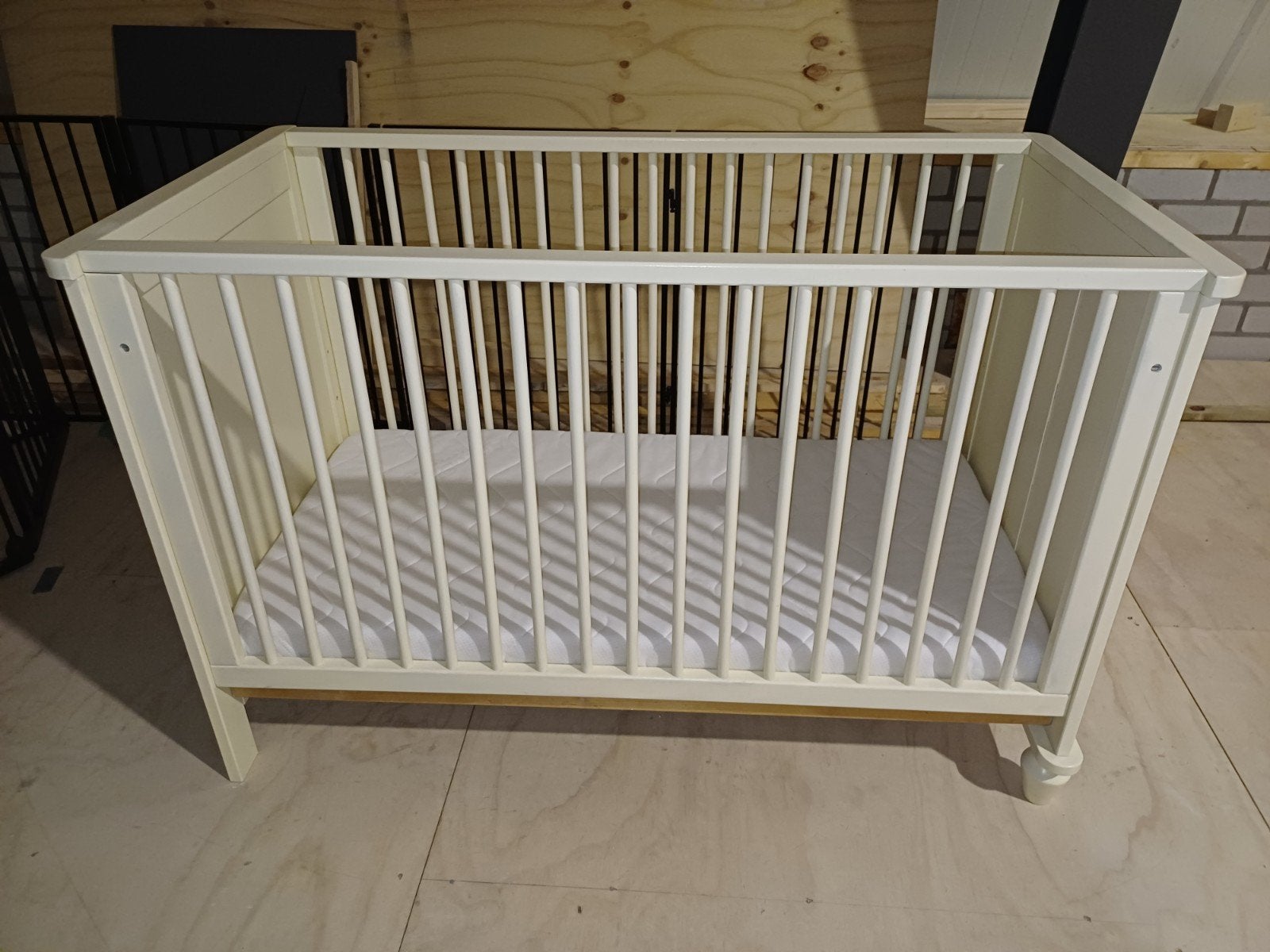 Ledikant met matras en lattenbodem, Gebruikt, 70 tot 85 cm, 140 tot 160 cm, Ophalen