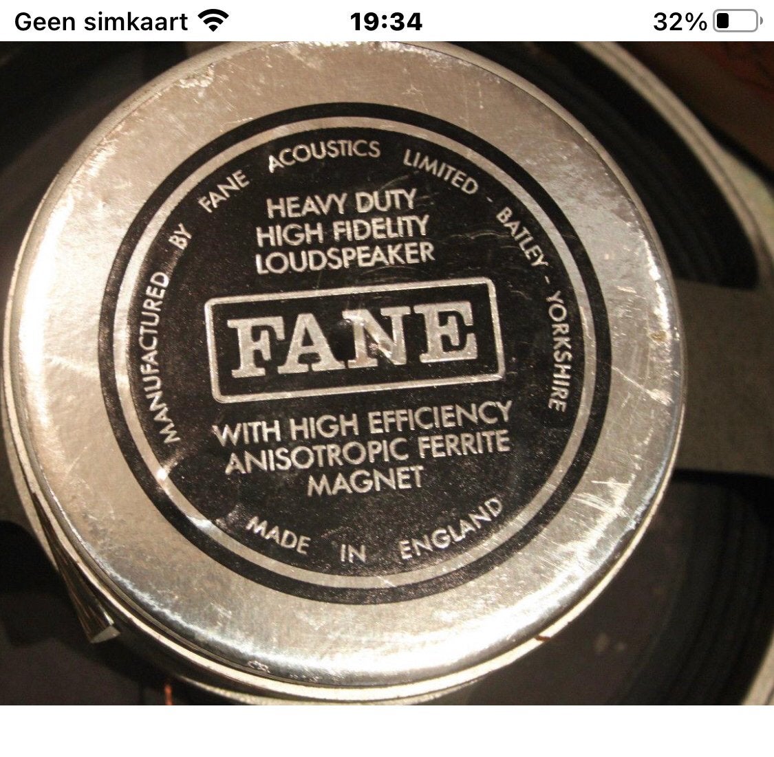 Fane luidsprekers 15 inch 8 ohm 80 watt 2 stuks, Audio, Tv en Foto, Ophalen, Gebruikt, Overige merken