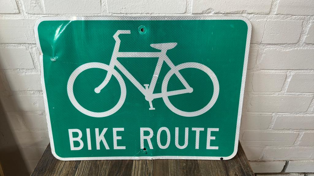 Bike route sign california, Ophalen, Zo goed als nieuw