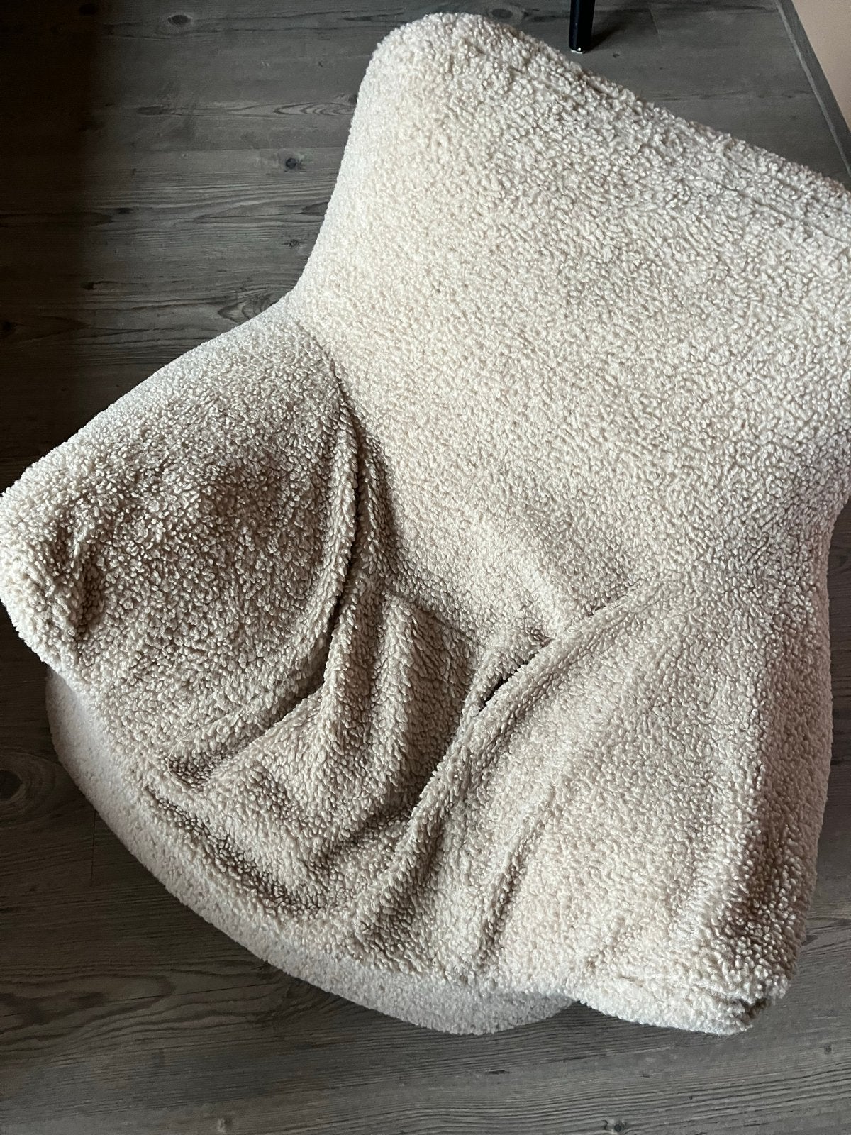 Petite Amelie teddy beige zitzak, Ophalen, Zo goed als nieuw, Stoel